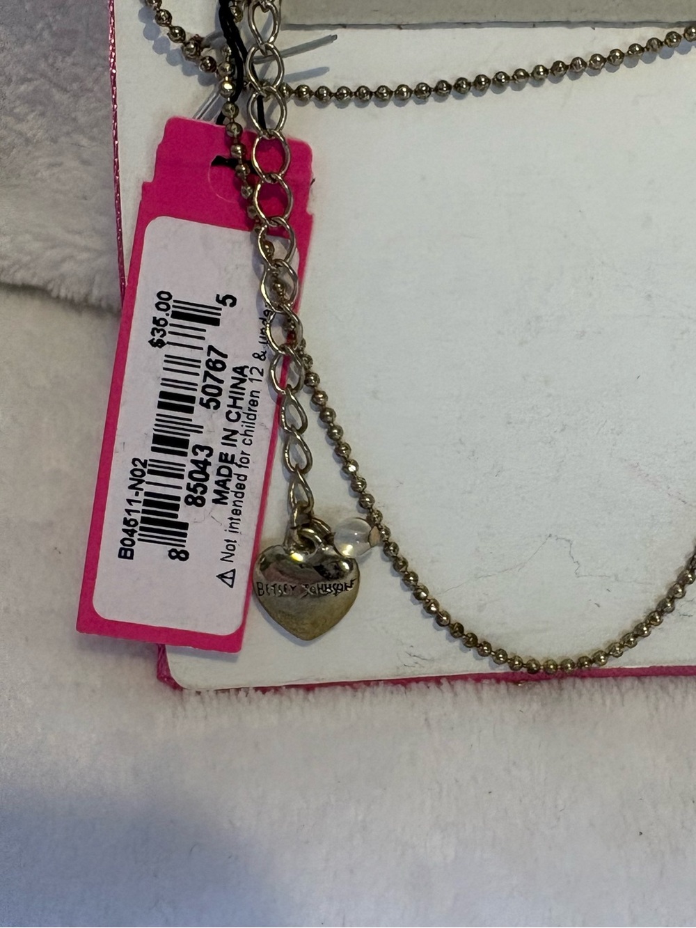 Betsey Johnson Pink Multicolor Parrot Pendant Necklace - Picture 5 of 5